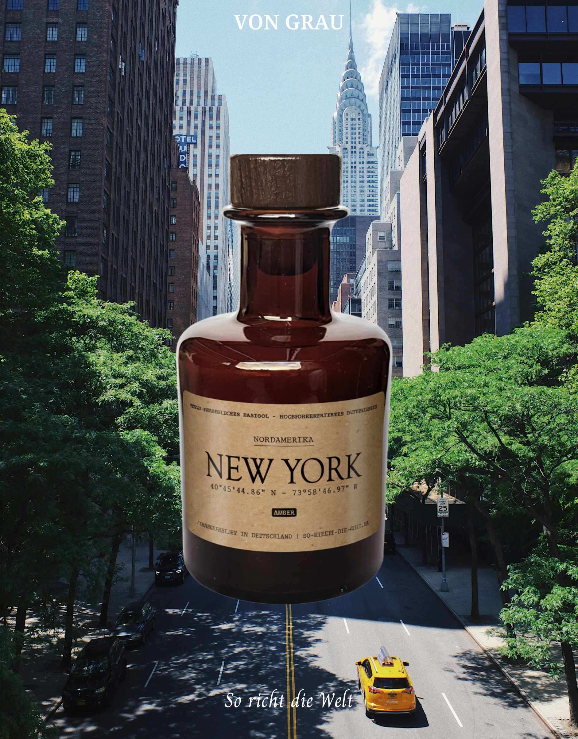 [Weltreise] New York Raumduft Diffuser - Amber