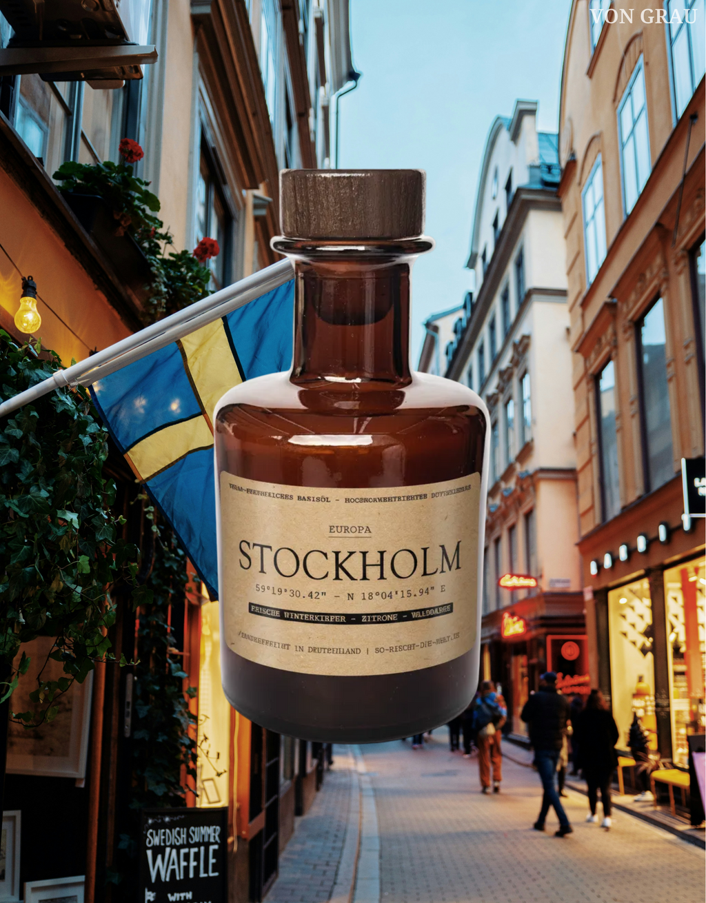 [Weltreise] Stockholm Raumduft Diffuser – Winterkiefer, Zitrone & Waldbäume